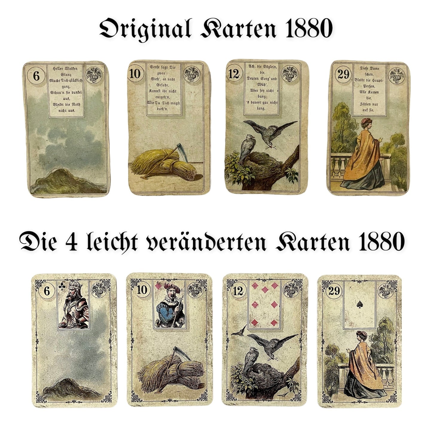 Lenormand cards Dondorf / Old Spirit Vintage 1880
