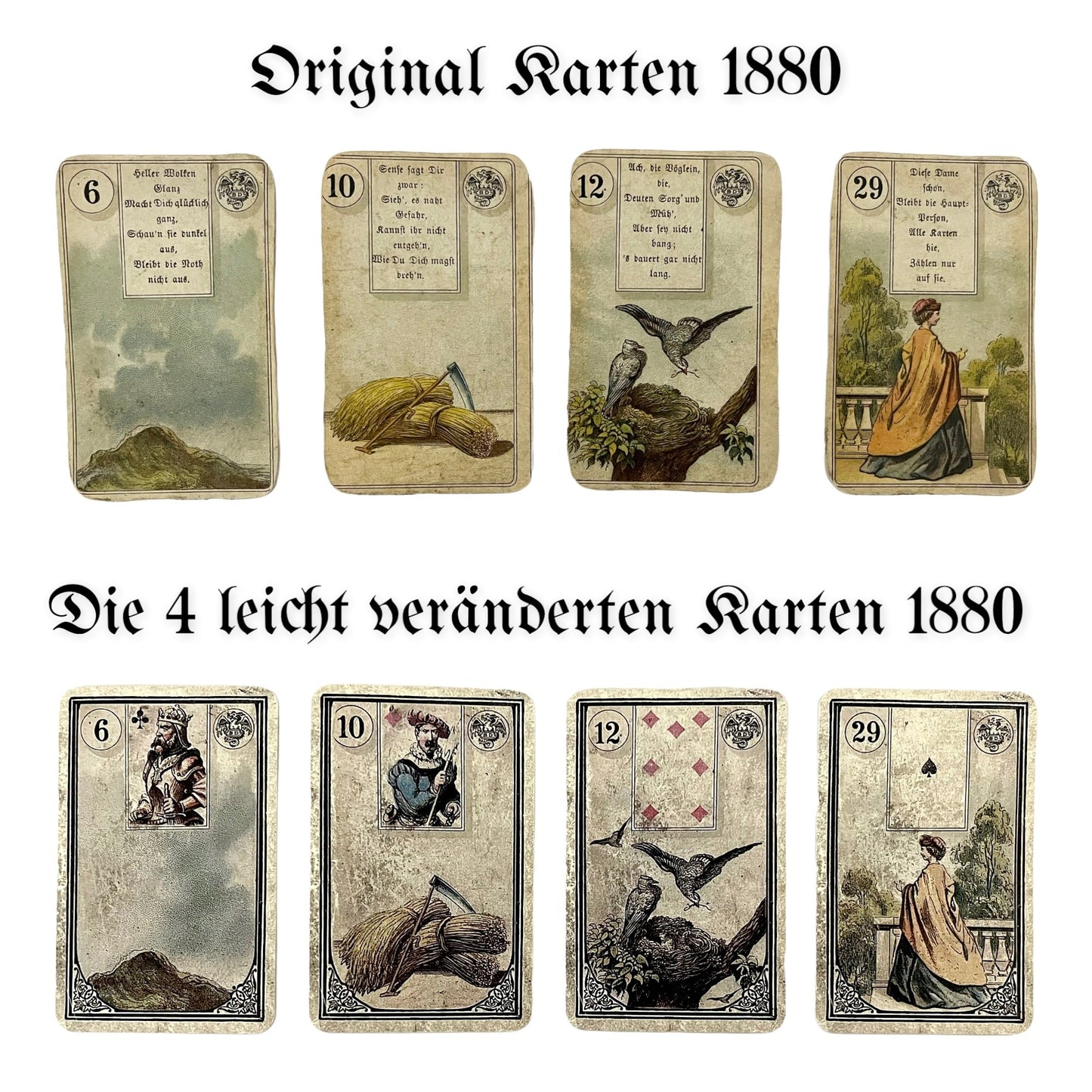 Lenormandkarten Dondorf / Vintage Window 1880