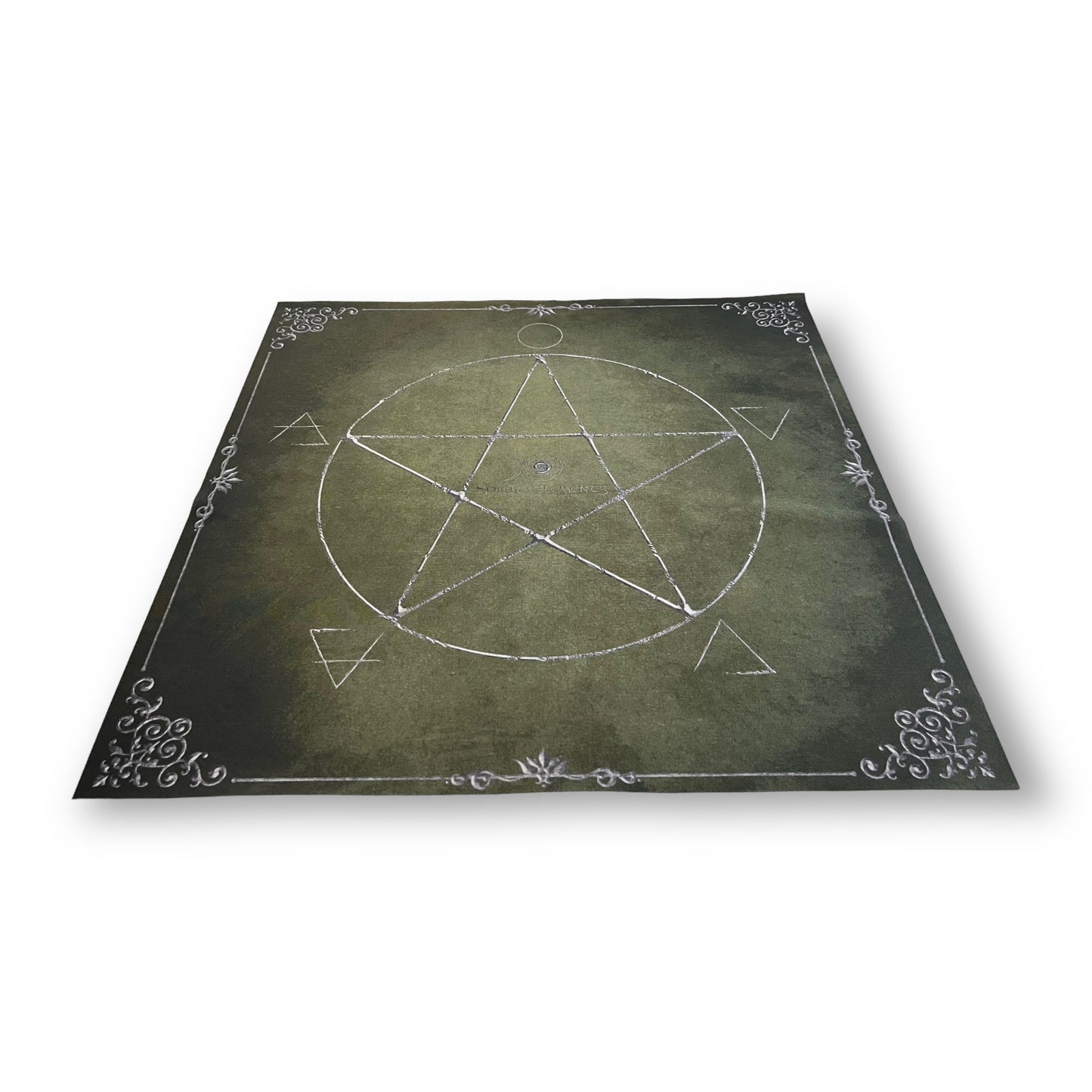 Lenormand & Tarot Cloth / Witch Elements Antique Green