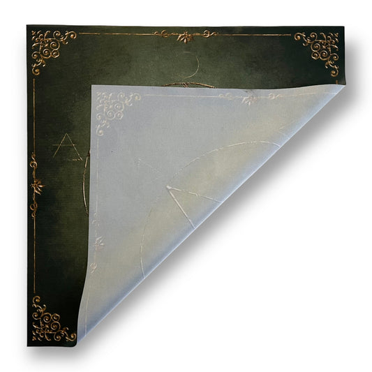 Lenormand & Tarot Tuch / Witch Elements Antique Green