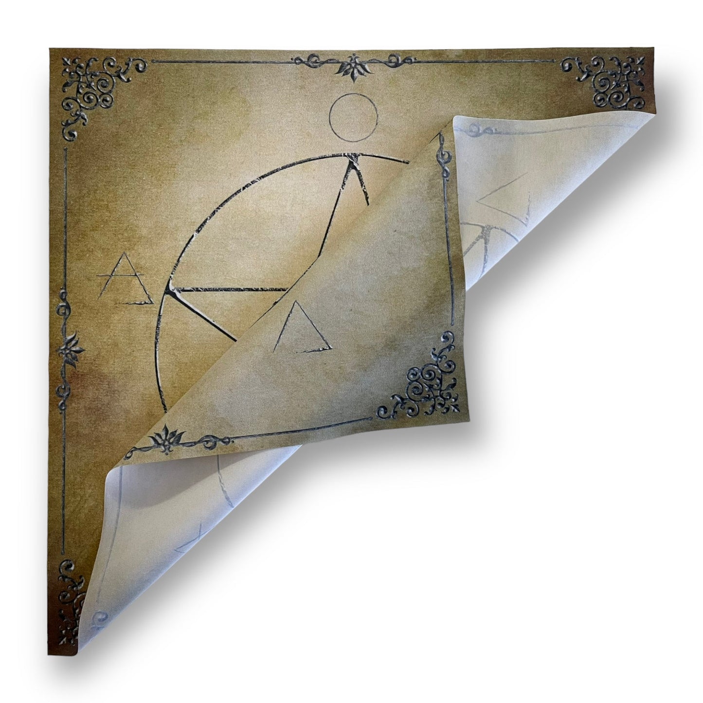 Tarot & Lenormand Tuch / Witch Elements Antique Lemon