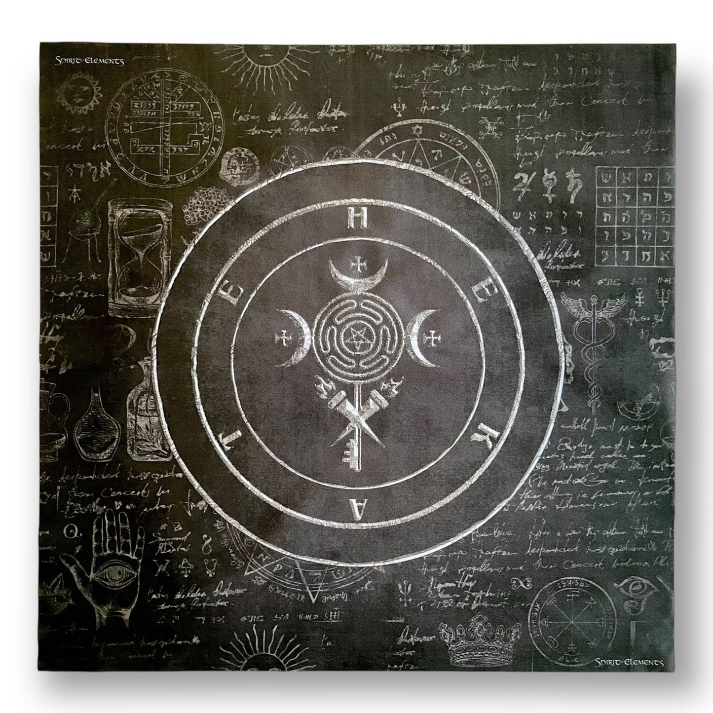 Altartuch / Tarottuch Hekate Schwarz