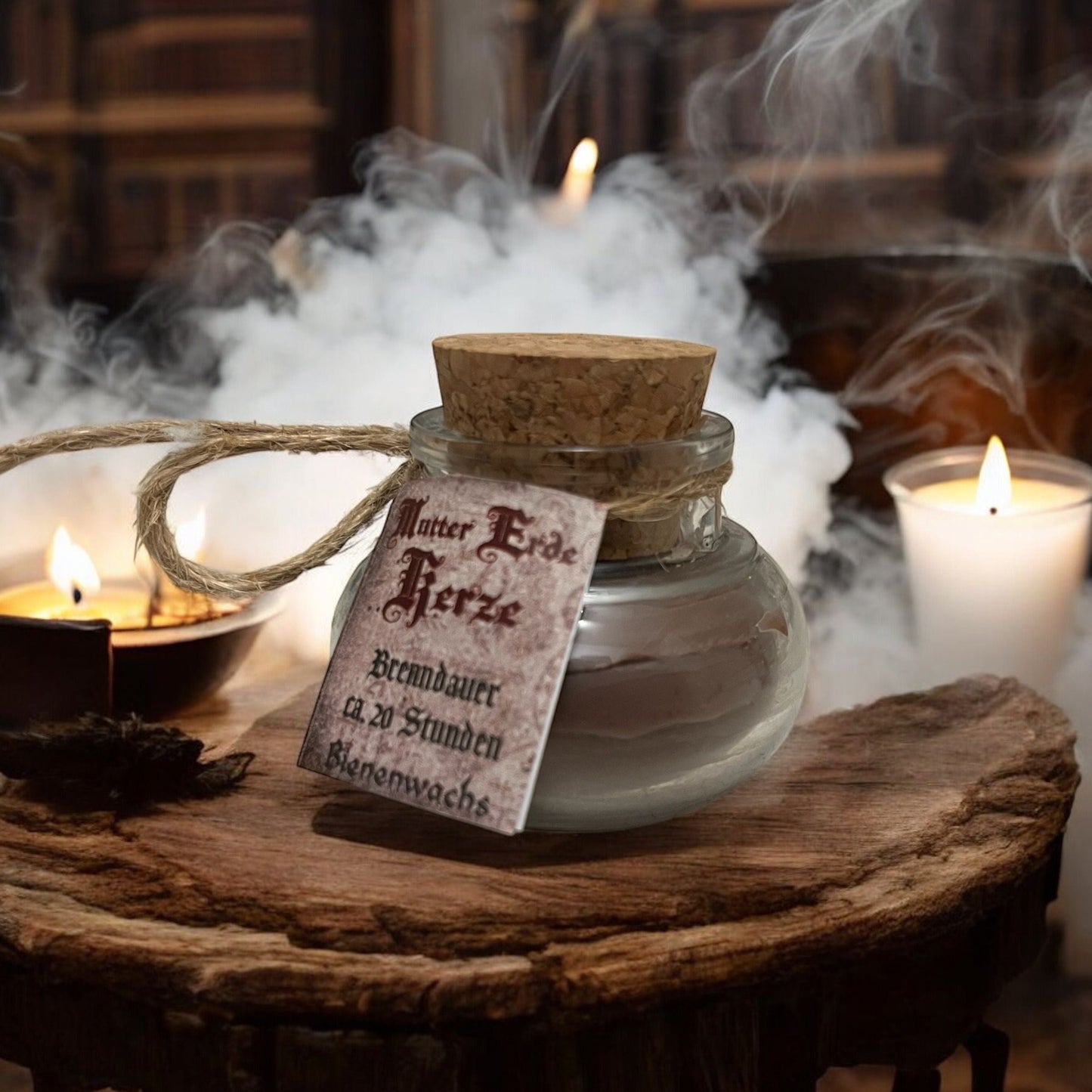 Magic candle in a glass "Mother Earth"