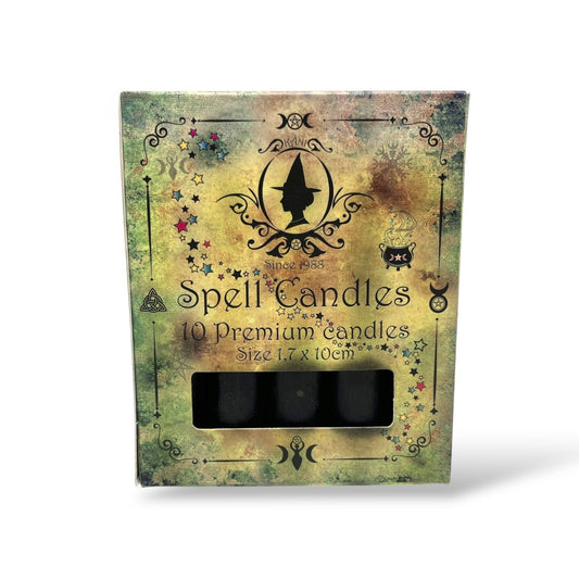 Ritualkerzen für Kerzenmagie - 1,7 x 10 cm Schwarz