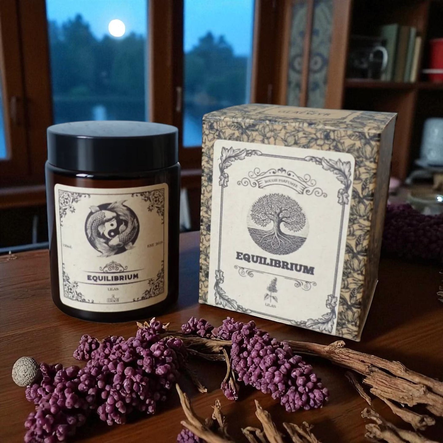 Bougie Magique Équilibre – Parfum Lilas