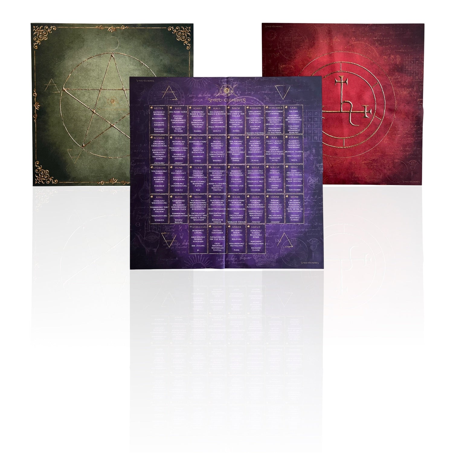 Alle Lenormand & Tarot Auslegetücher