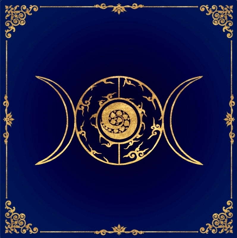 Lenormand / Tarot Handkerchief Three-Moon in various colors
