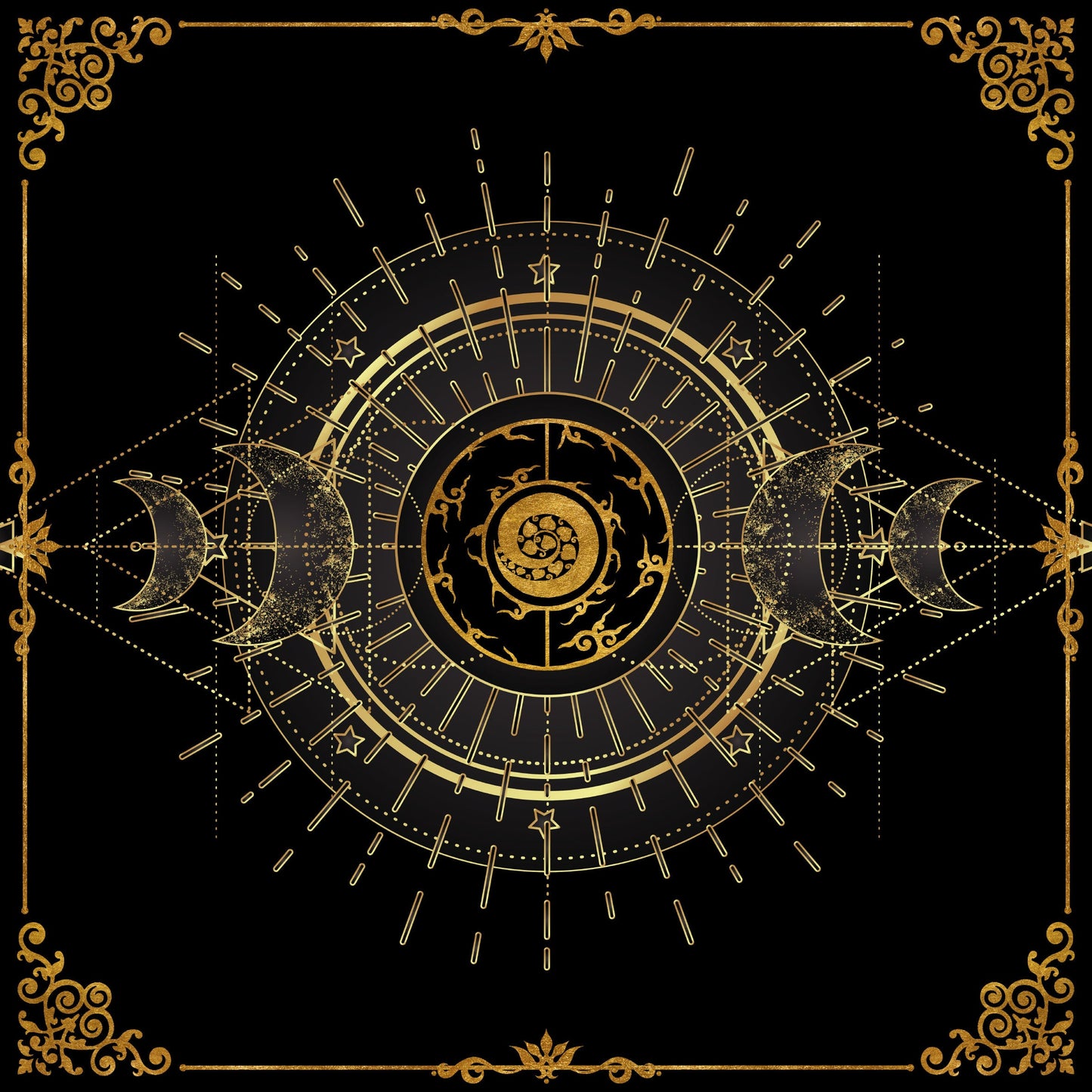 Lenormand / Tarot Cloth Moonlight
