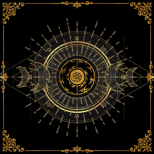 Lenormand / Tarot Tissu Clair de Lune