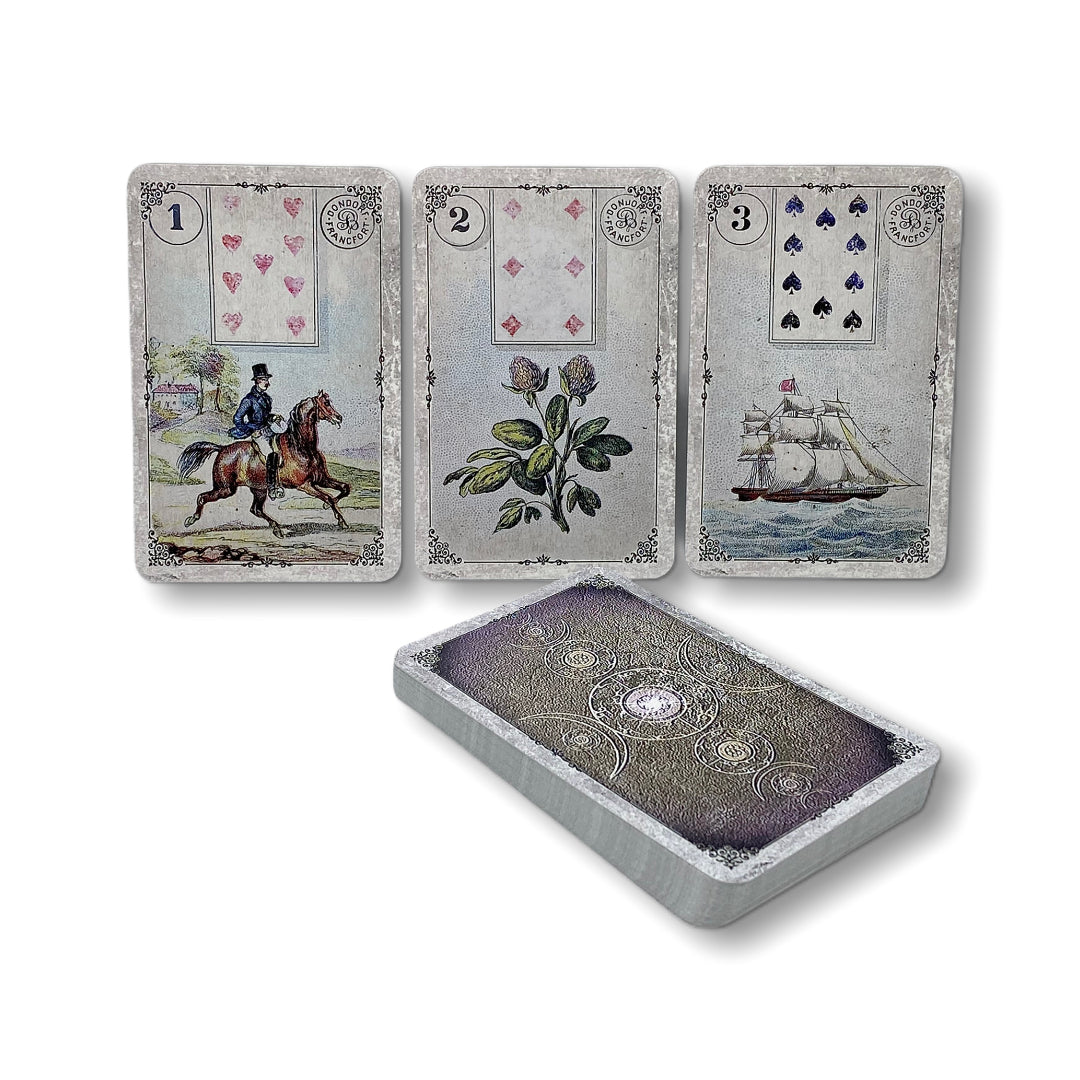 Dondorf Lenormand Cards / New Vintage Spirit White-Grey 1910 / B-GRADE ITEM