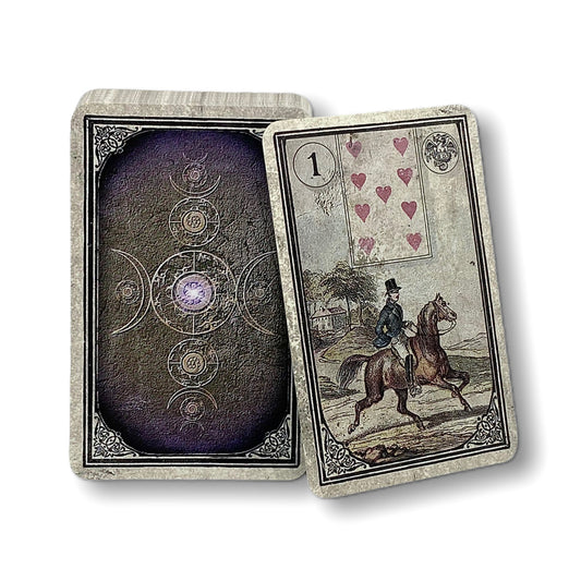Cartes Lenormand Dondorf / Fenêtre Vintage 1880