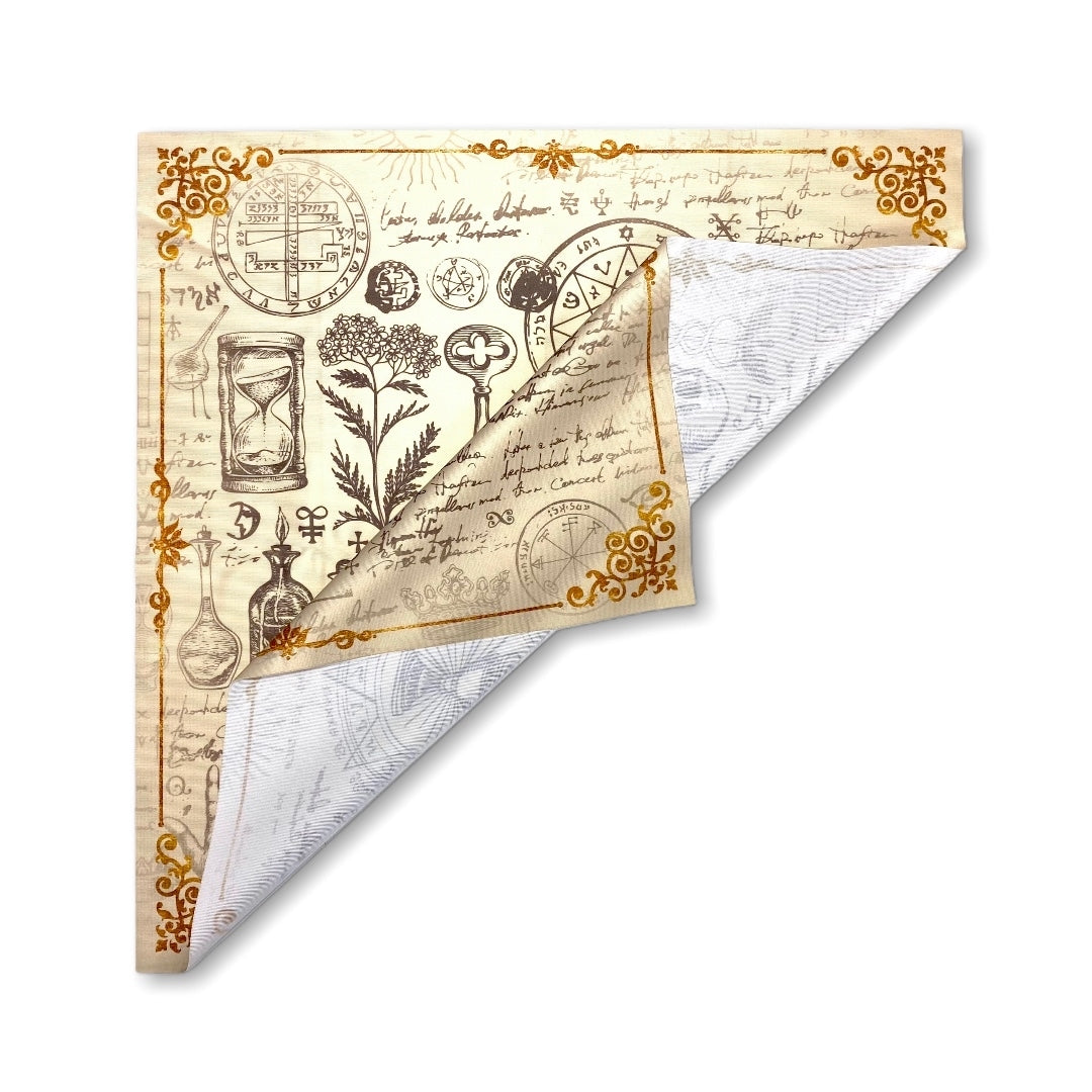 Lenormand / Tarot Cloth Witch's Kitchen Beige