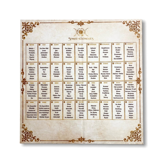 Nappe Lenormand à 9 carrés, 60 x 60 cm