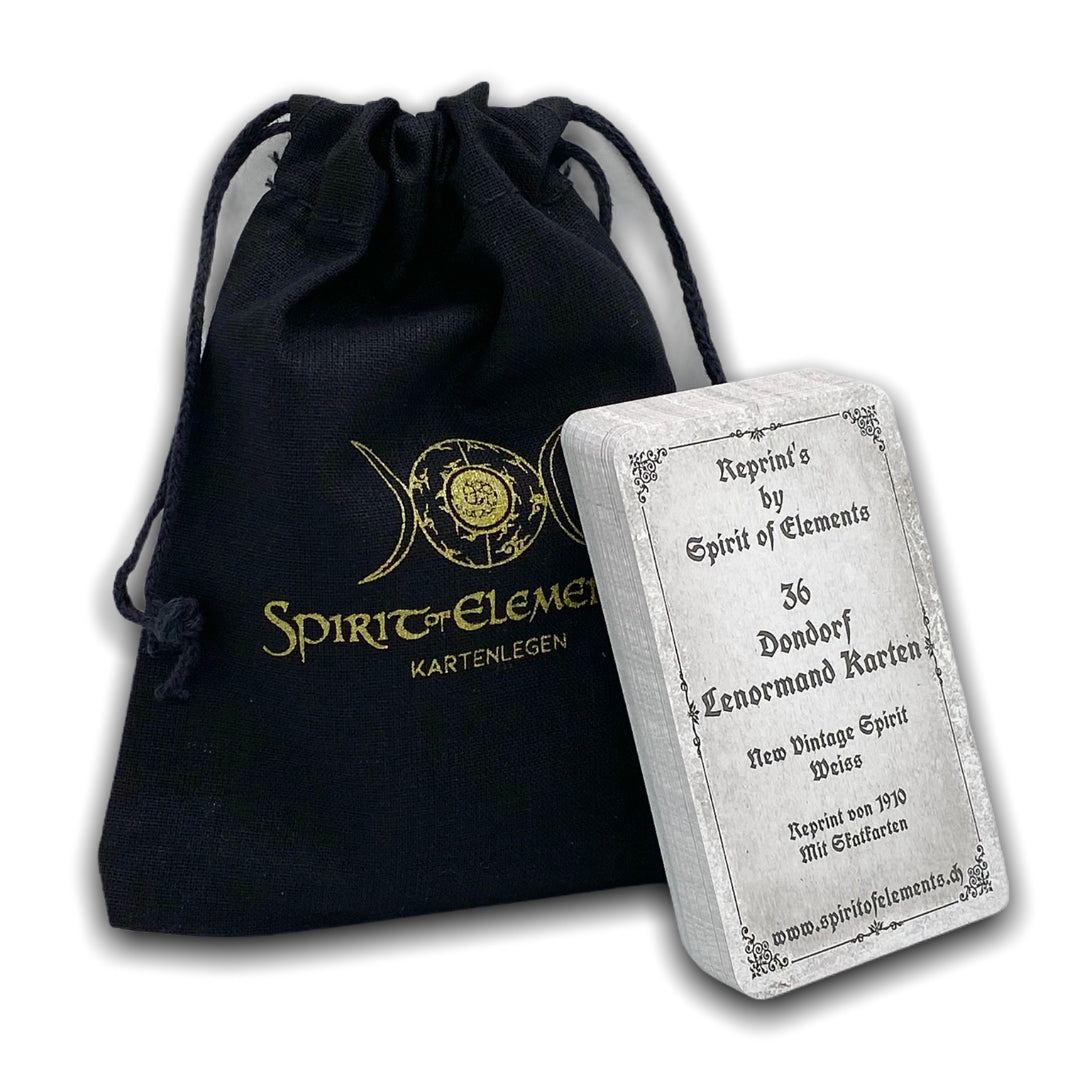 Dondorf Lenormand Cards / New Vintage Spirit White-Grey 1910 / B-GRADE ITEM