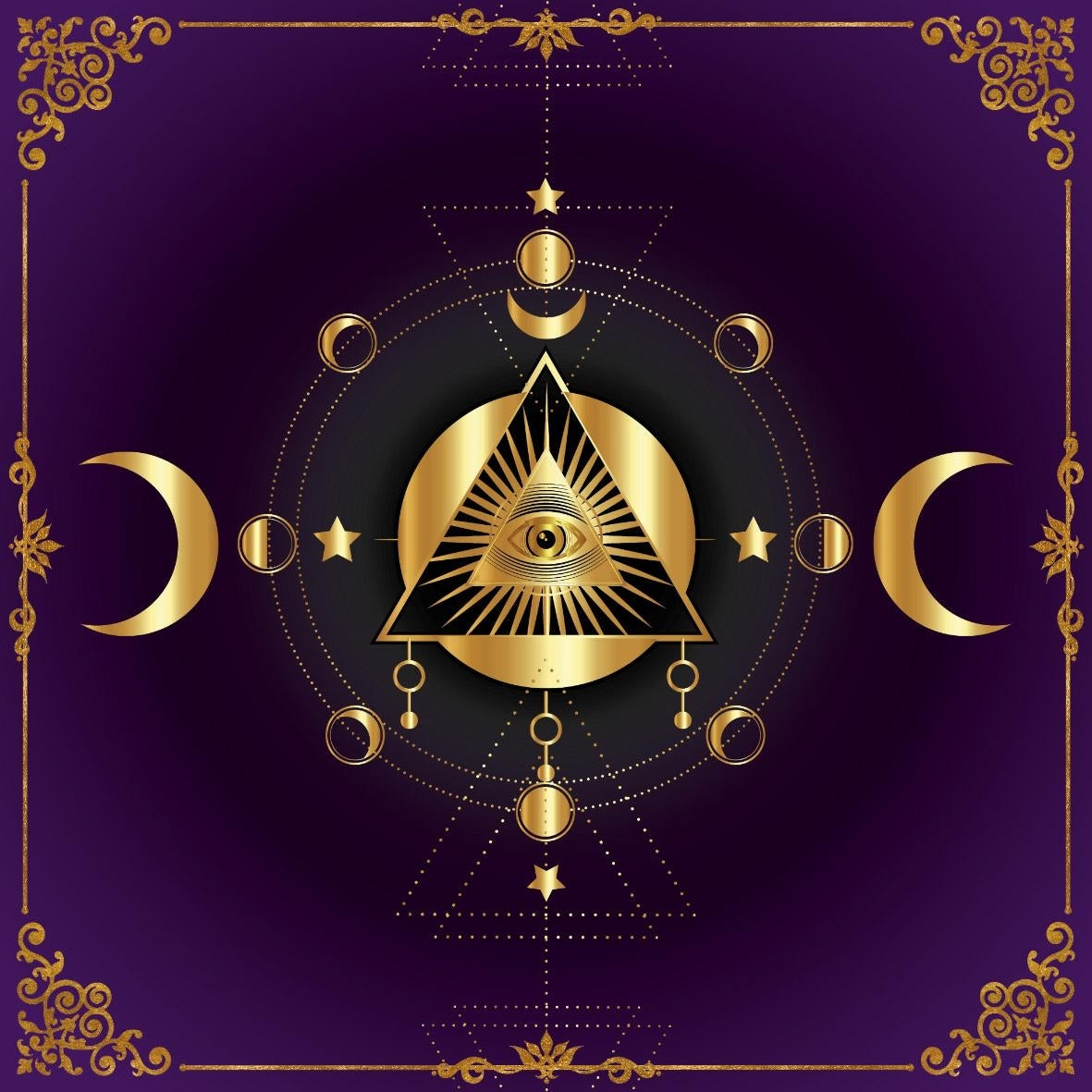 Lenormand / Tarot Cloth Pyramid