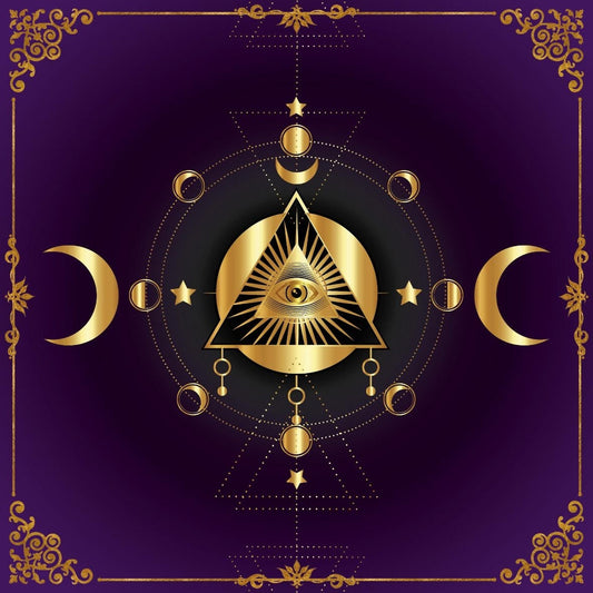 Pyramide de tissu Lenormand / Tarot