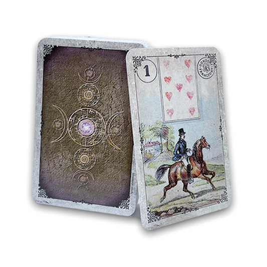 Cartes Lenormand Dondorf / New Spirit Vintage Blanc-Gris 1910