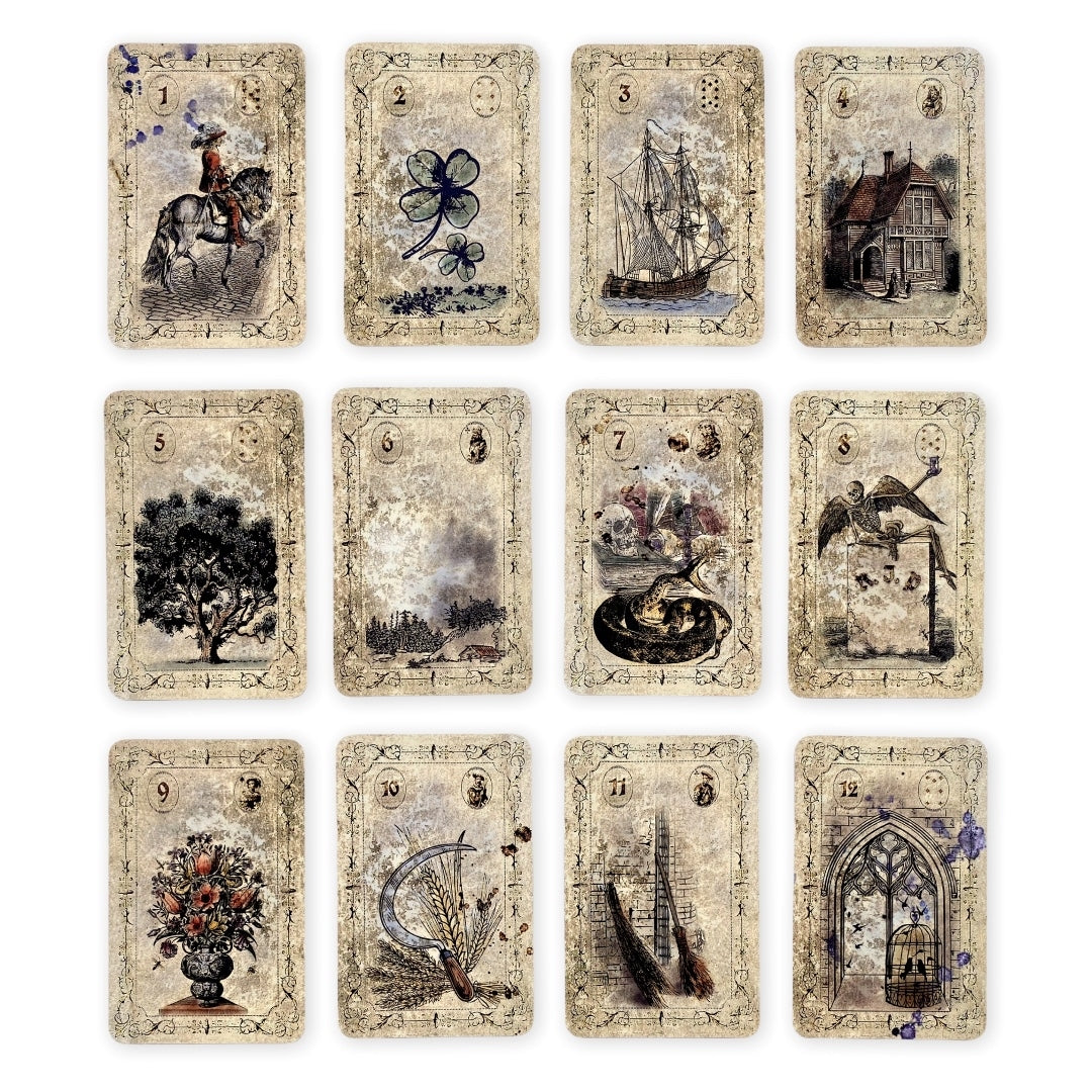 Lenormand cards Spirit of Elements / Old Vintage