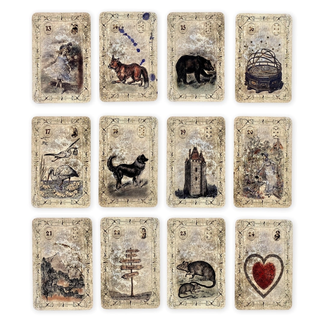 Lenormand cards Spirit of Elements / Old Vintage