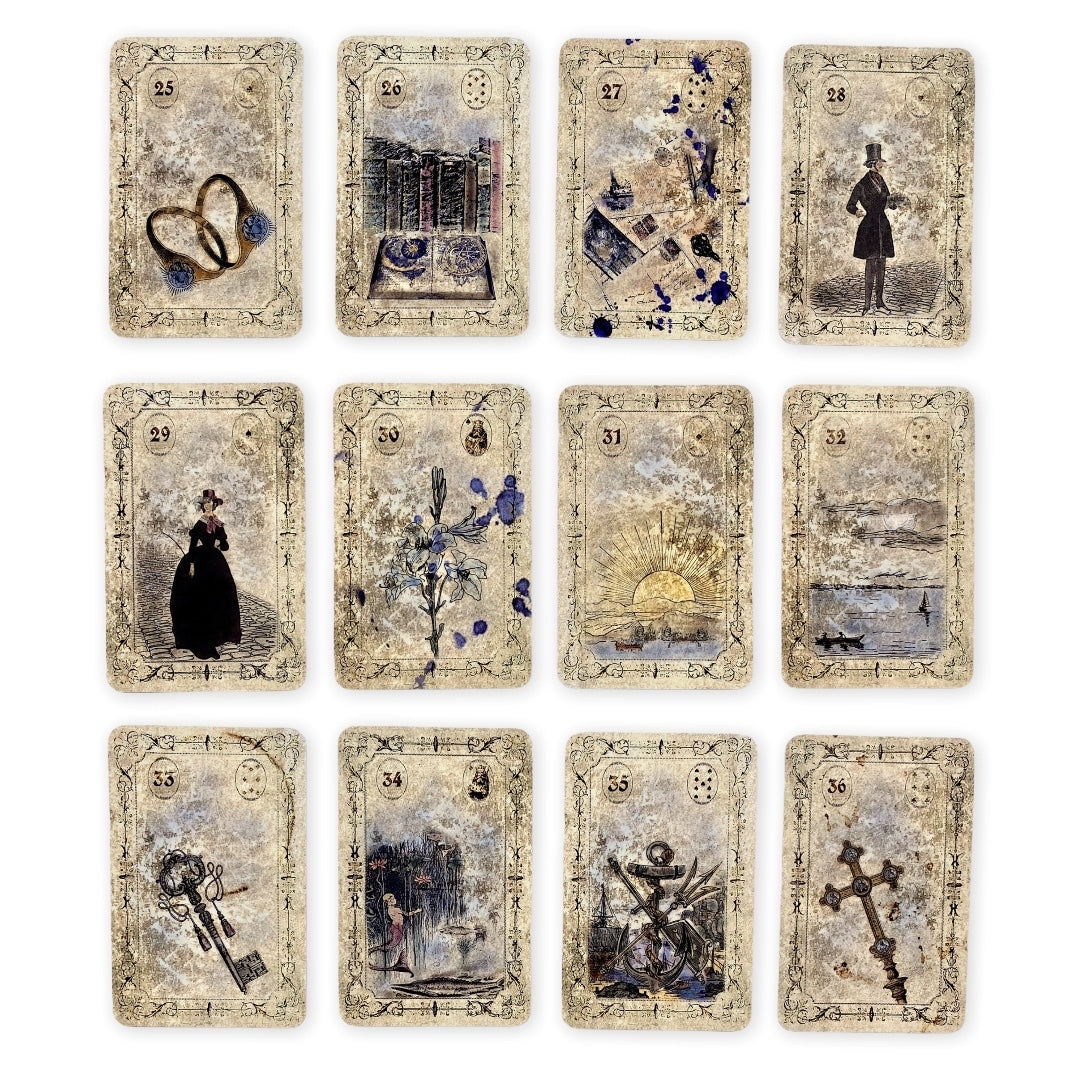 Lenormand cards Spirit of Elements / Old Vintage