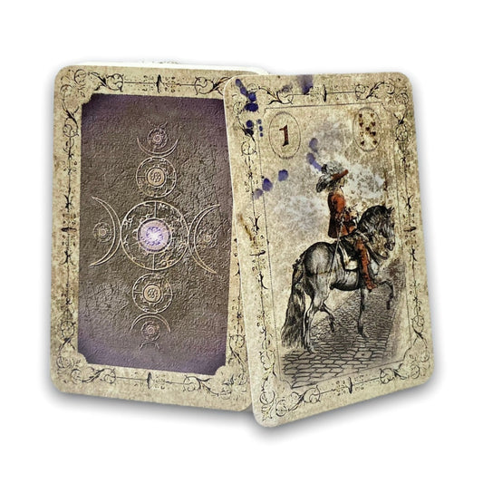 Cartes Lenormand Esprit des Éléments / Anciennes Cartes Vintage