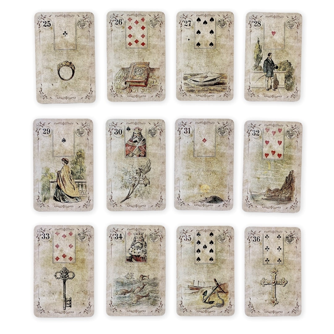 Lenormand cards Dondorf / Autumn Vintage Pale 1880