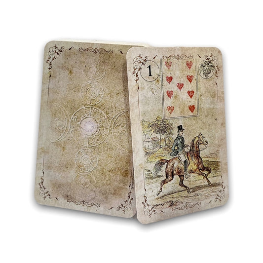 Cartes Lenormand Dondorf / Automne Vintage Pâle 1880