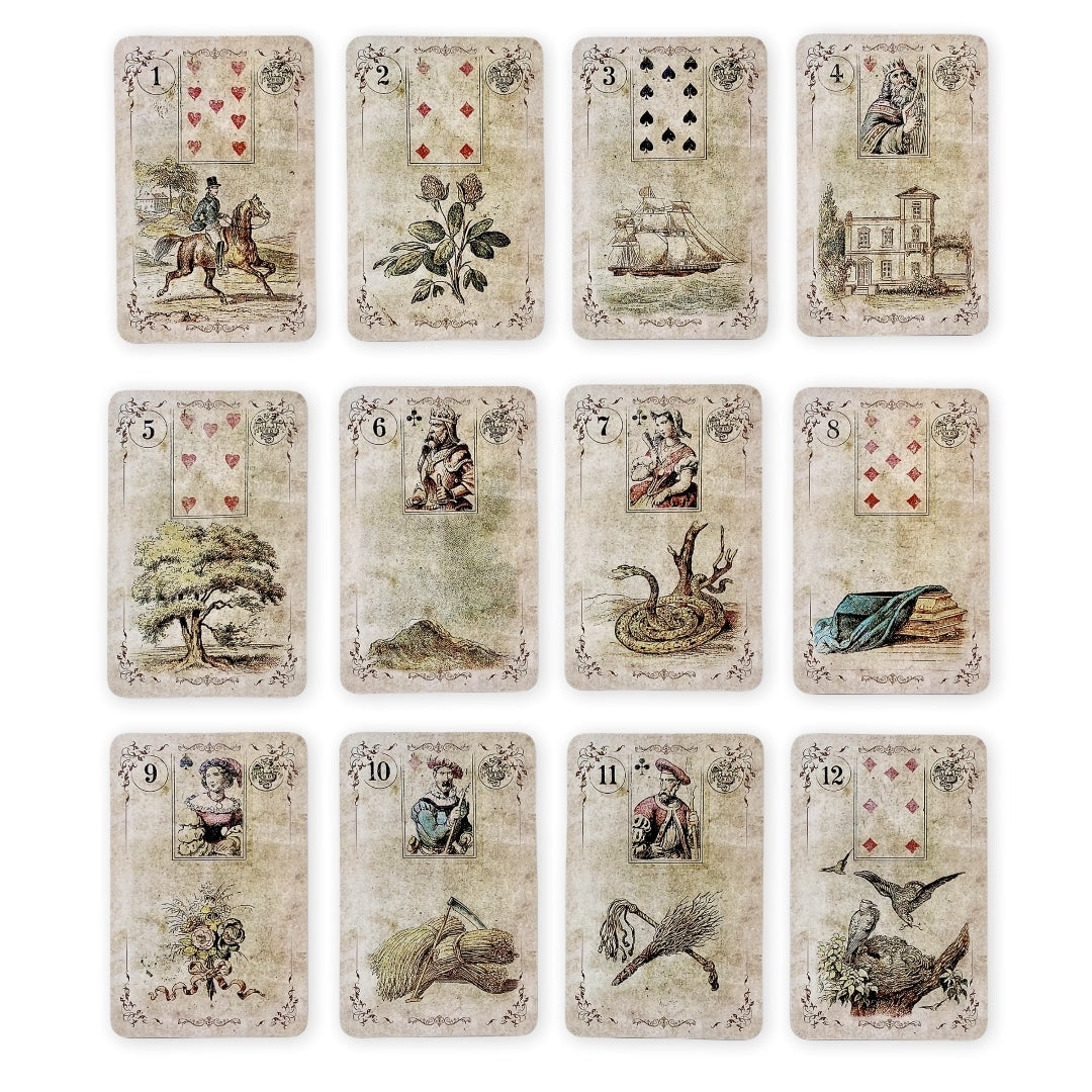 Lenormand cards Dondorf / Autumn Vintage Pale 1880