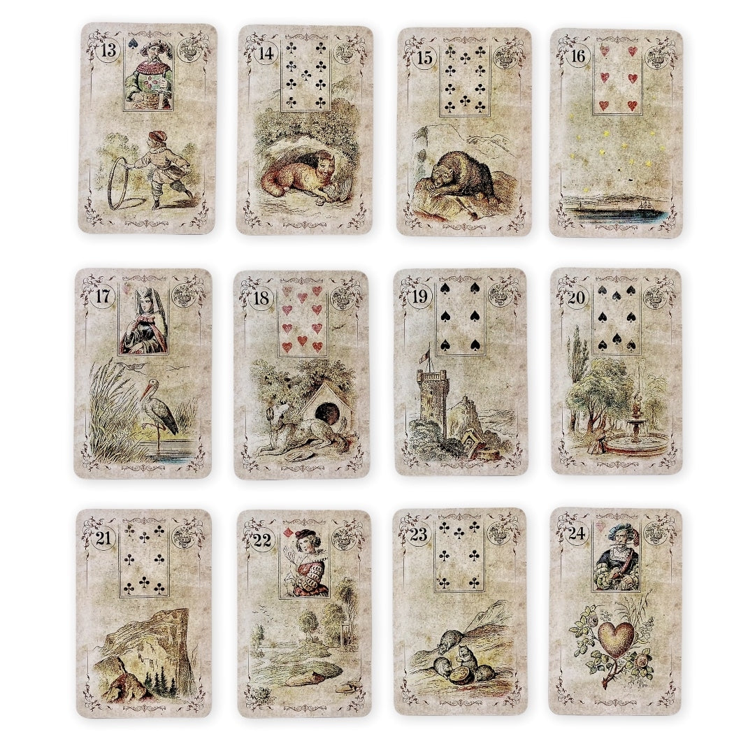 Lenormand cards Dondorf / Autumn Vintage Pale 1880
