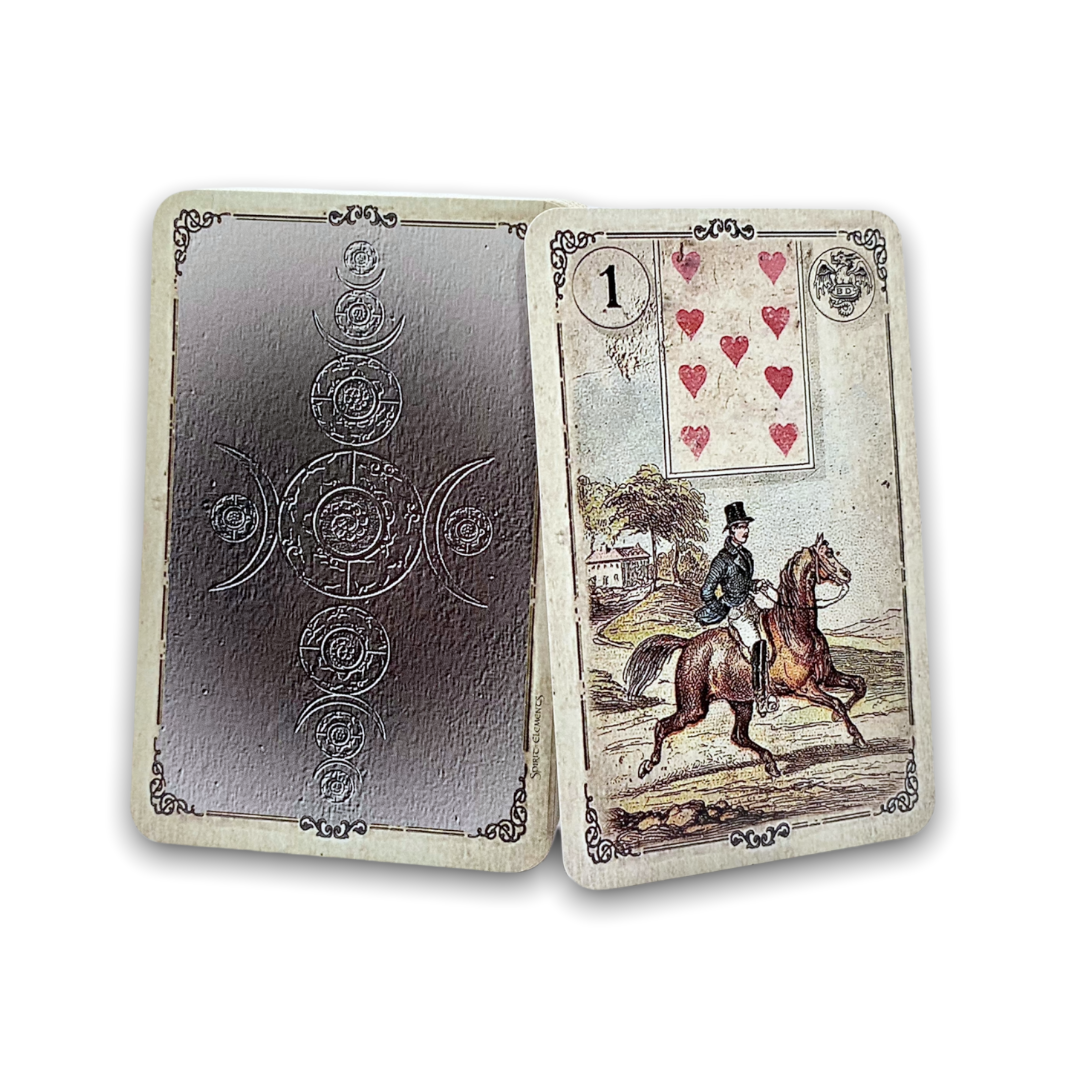 Lenormand cards Dondorf / Silver Old Vintage 1880