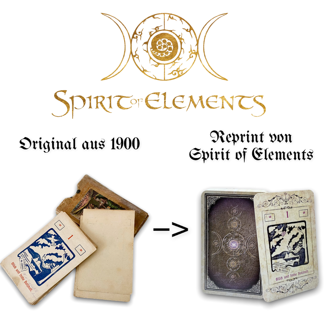 Mlle. Lenormand / Reprint of a special deck of cards from around 1900