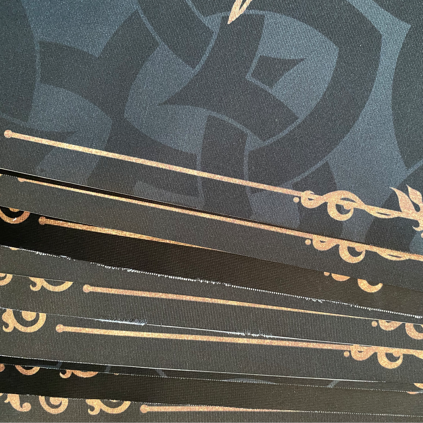 Lenormand / Tapis de Tarot Phase de la Lune Noir / Article de seconde qualité