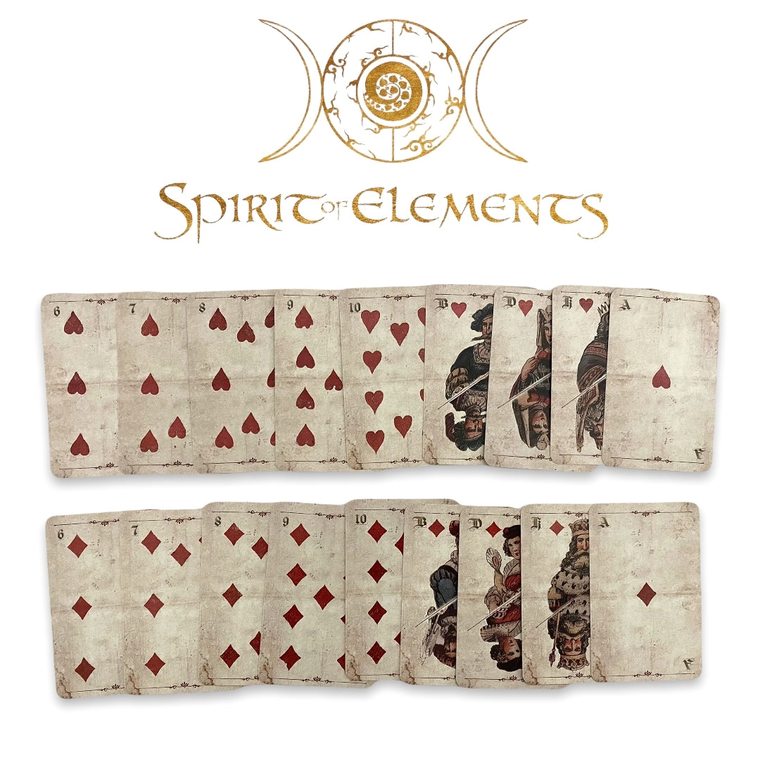 Cartes Skat Vintage Spirit of Elements / jeu de 36