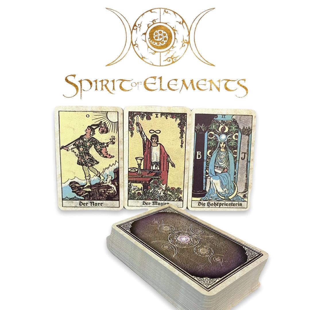 Tarot Cards Smith-Waite Mini / Direct Reprint Old Papyrus