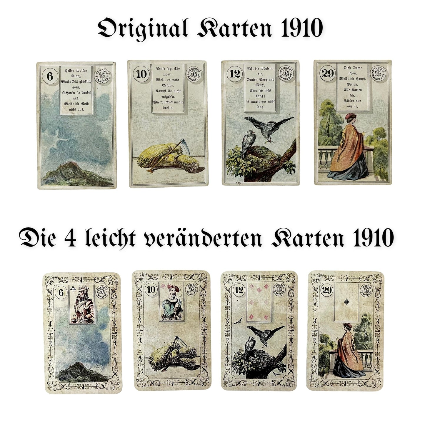 Lenormand cards Dondorf / Fleur de Lille 1910