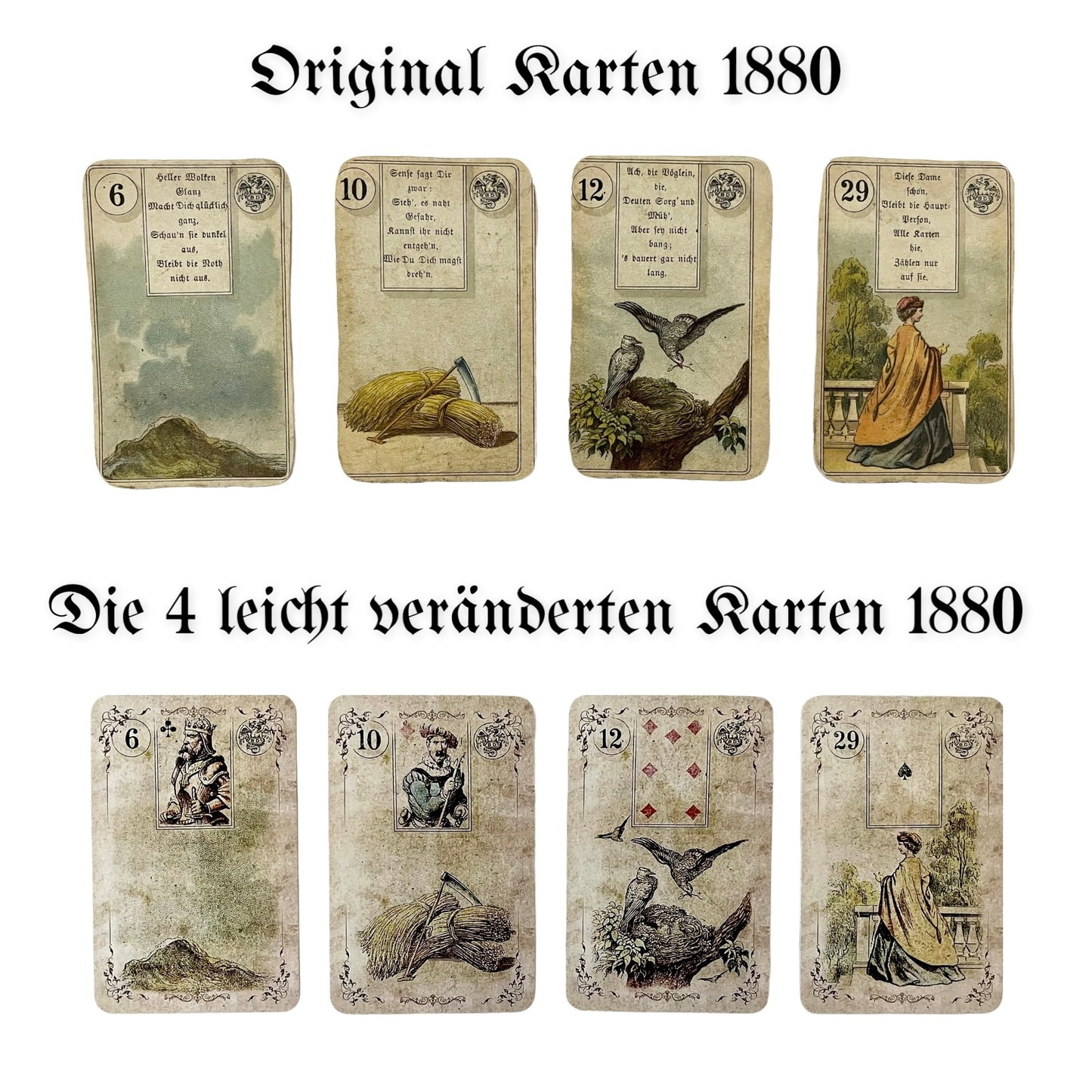 Lenormand cards Dondorf / Autumn Vintage Pale 1880