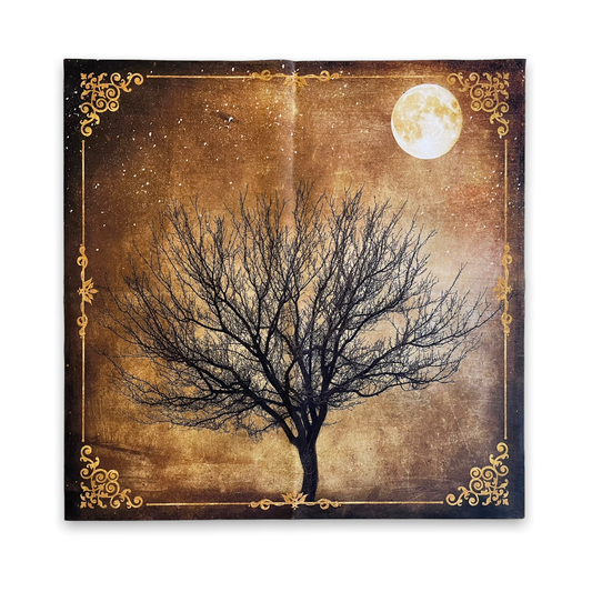Lenormand & Tarot Tuch / Baum Antique