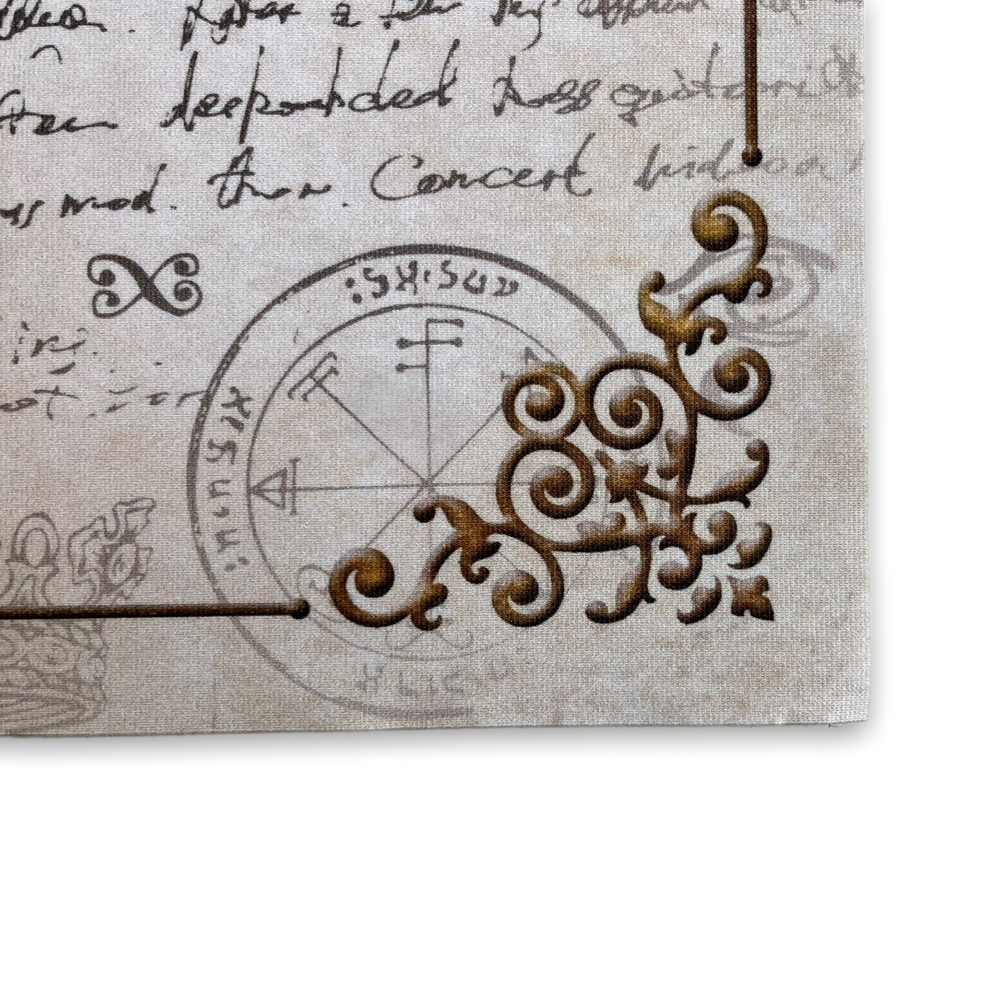 Lenormand / Tarot Cloth Witch's Kitchen 3D Gold Papyrus