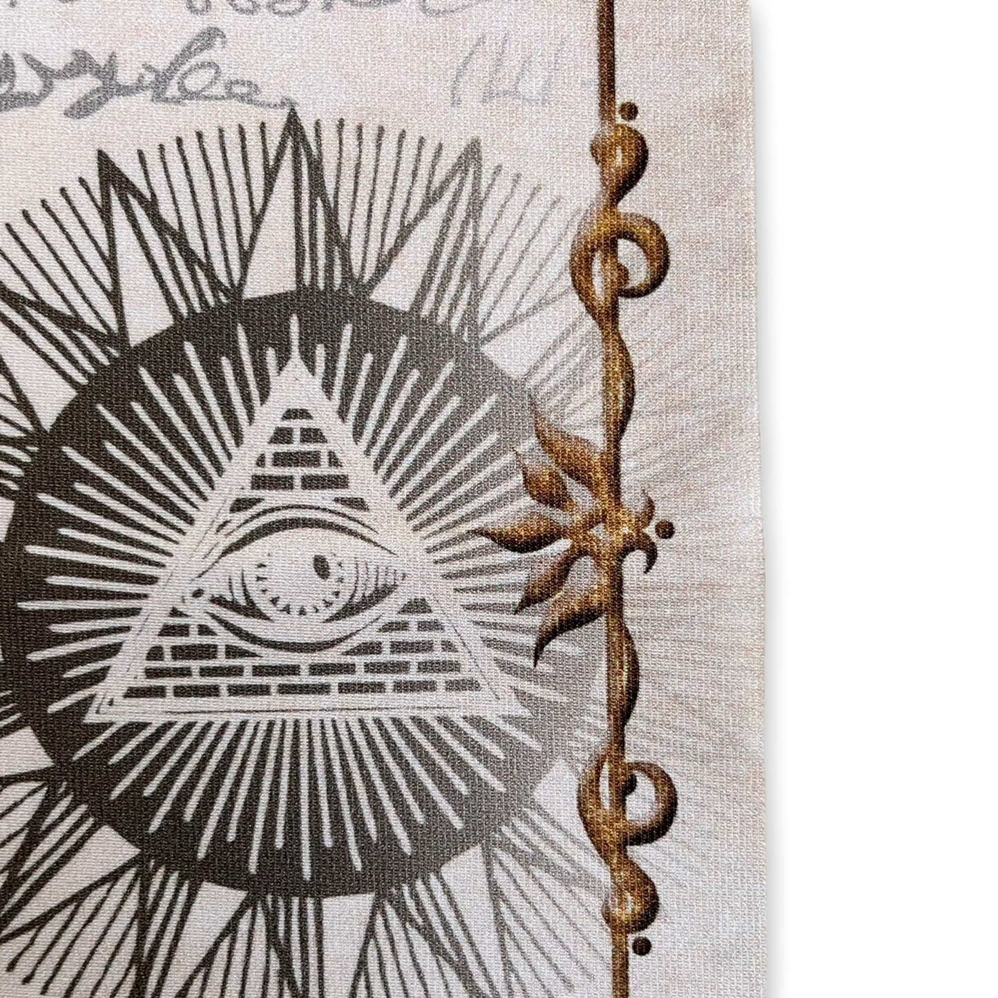 Lenormand / Tarot Cloth Magical Symbols 3D Gold Papyrus