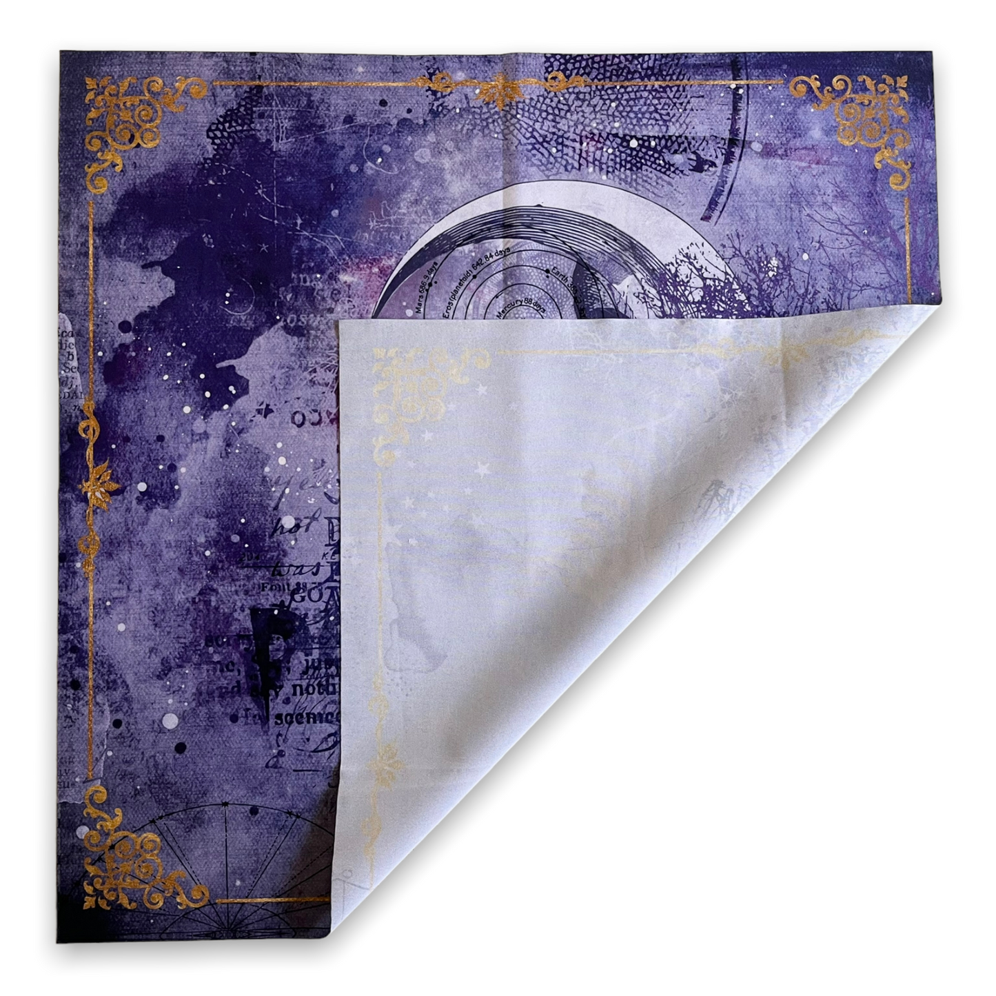 Lenormand & Tarot Cloth / Moon Watercolor