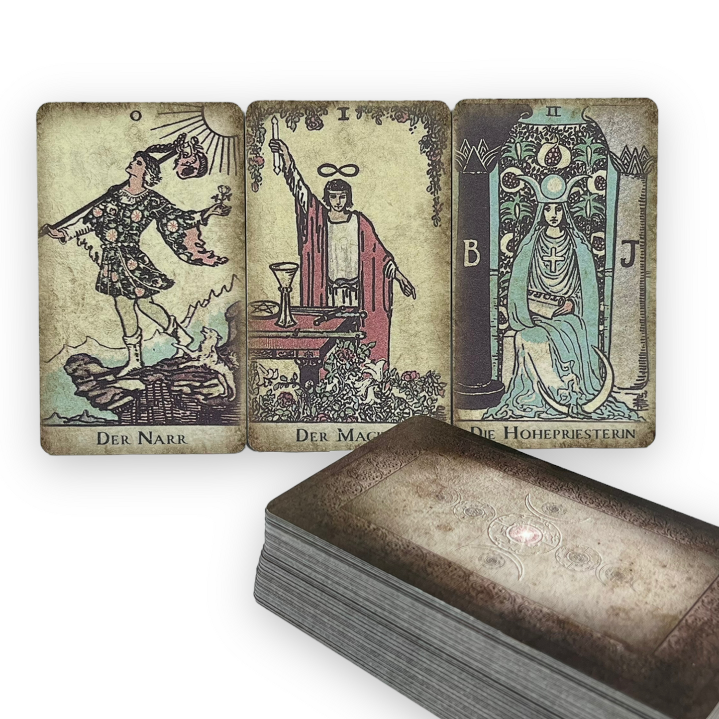 Tarot cards Smith-Waite - Borderless Antique Phoenix