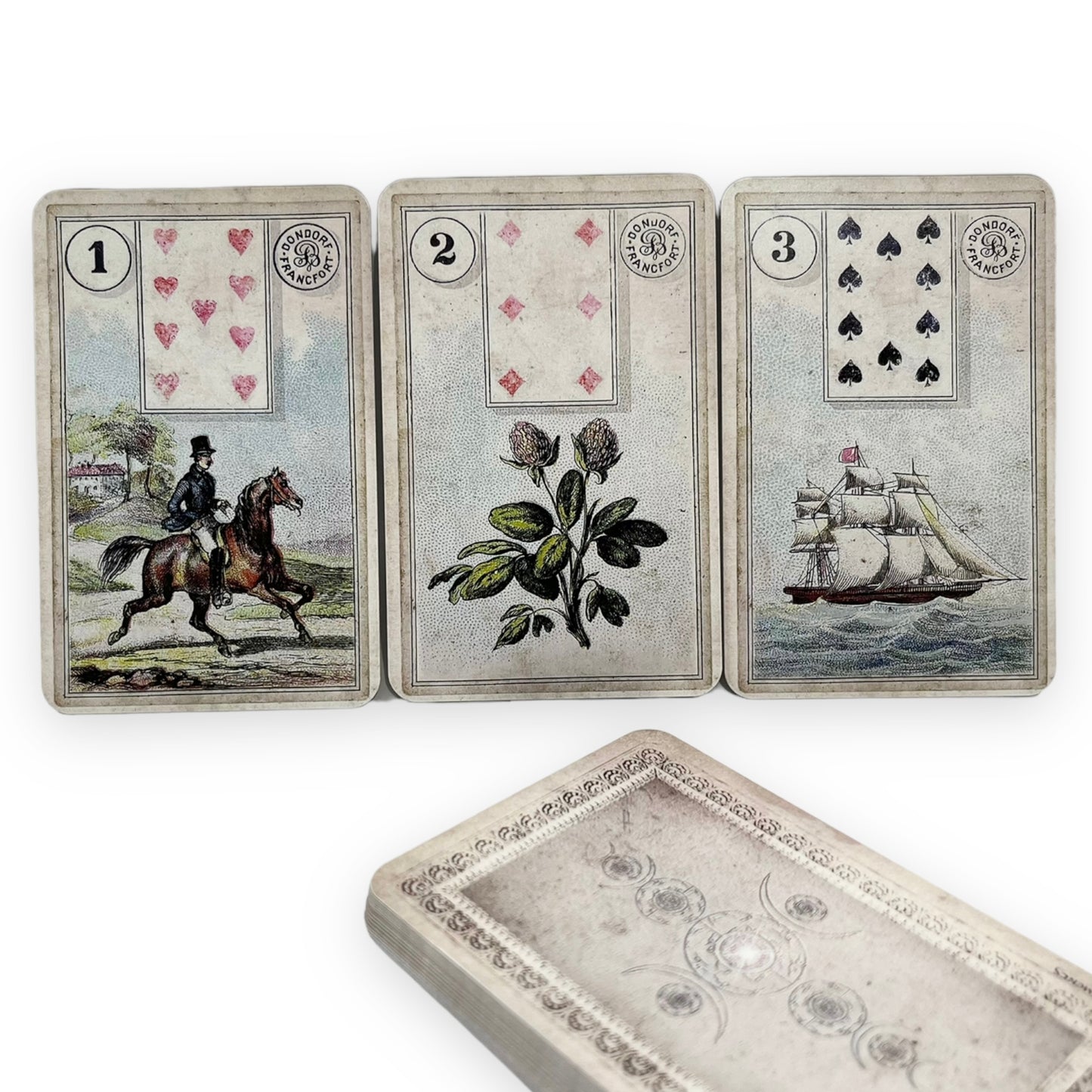 Lenormand cards Dondorf - Old Card 1910 / 1880 Phoenix