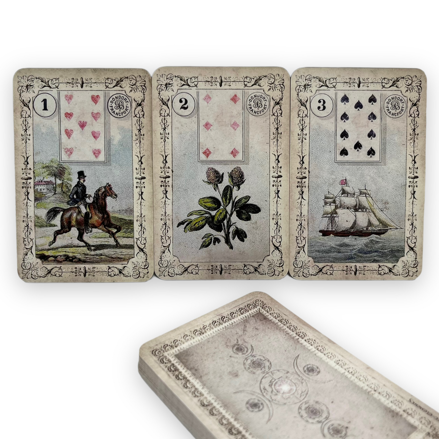 Lenormand cards Dondorf - Fleur de Lille Phoenix