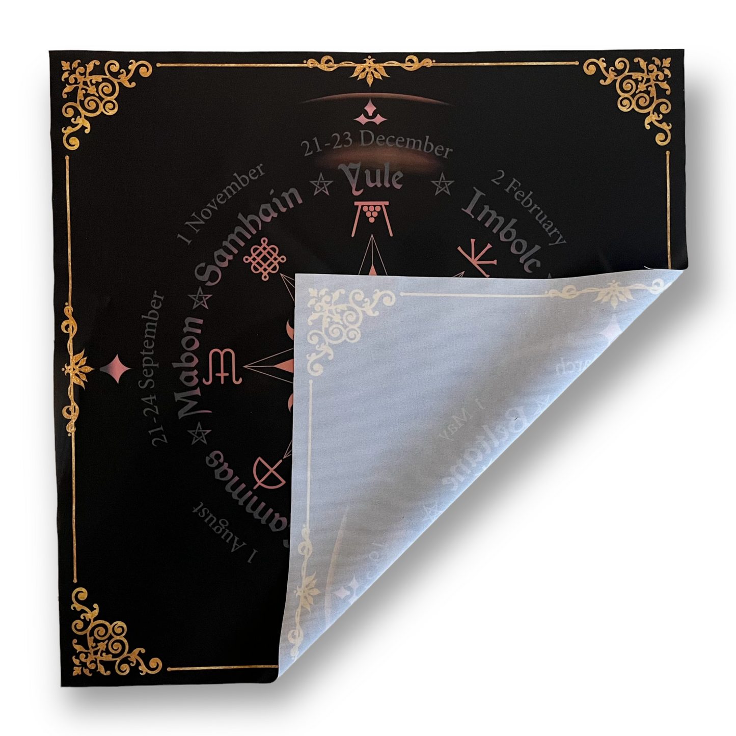 Roue mystique de l'année en tissu Lenormand/Tarot