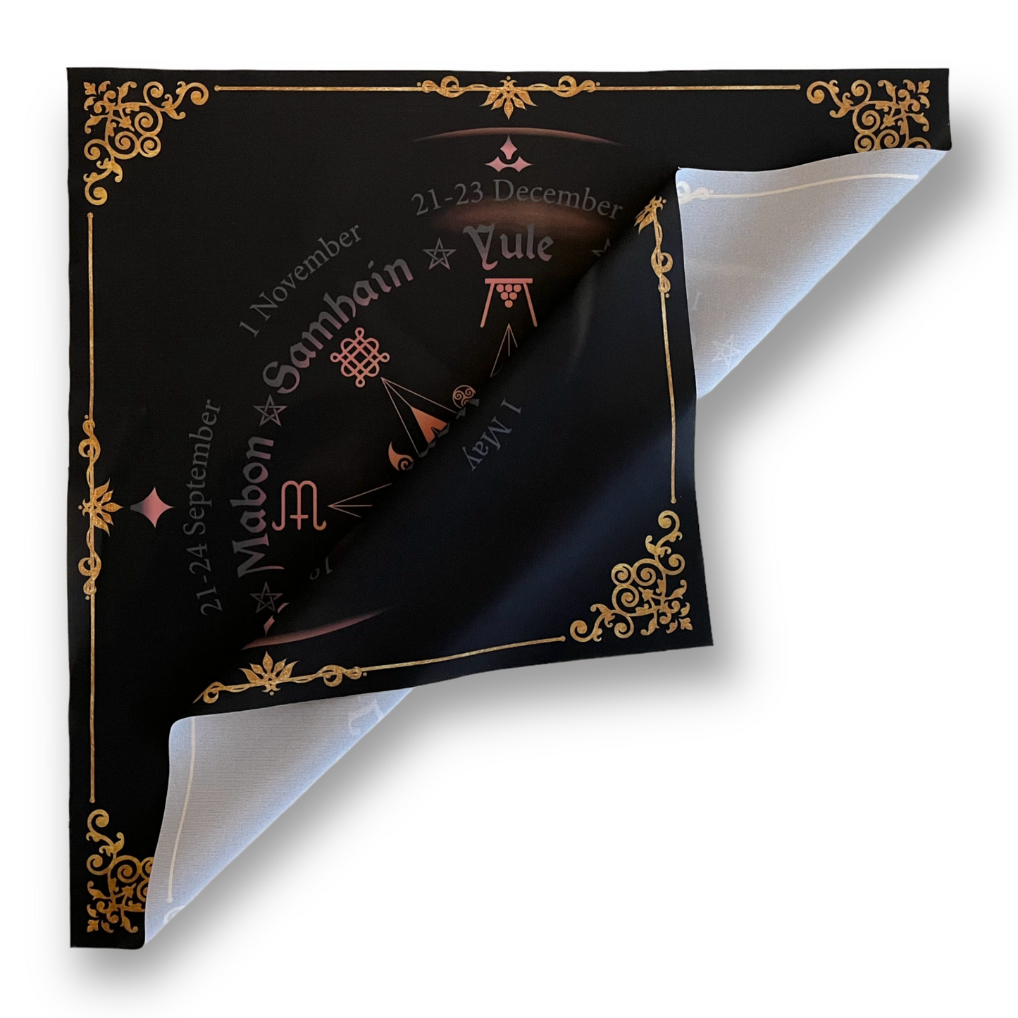 Roue mystique de l'année en tissu Lenormand/Tarot