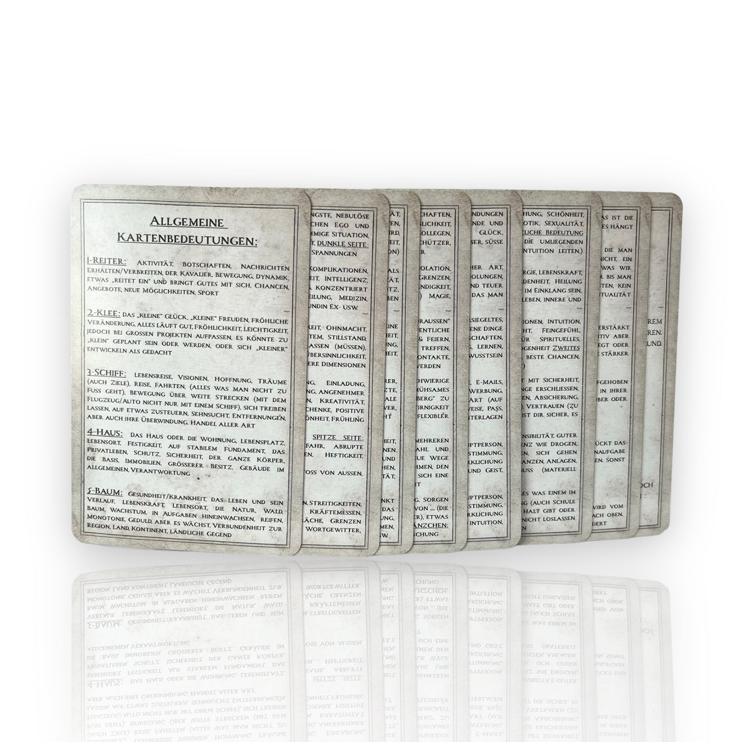 Lenormand cards Dondorf Pompous 80x120 Vintage with Skat