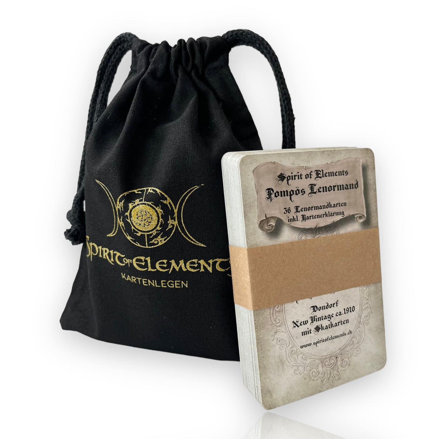 Lenormand cards Dondorf Pompous 80x120 Vintage with Skat