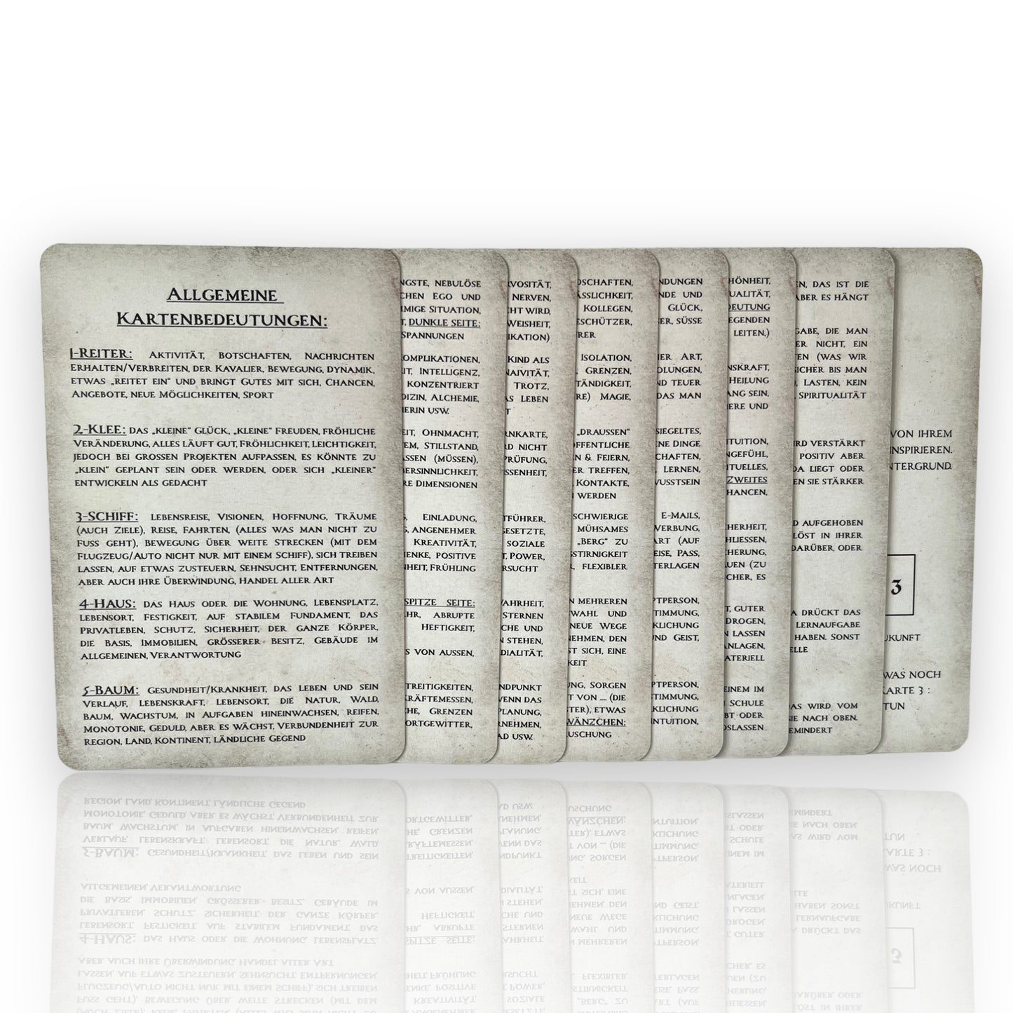 Lenormand cards Spirit Epic Borderless Pompous 80x120
