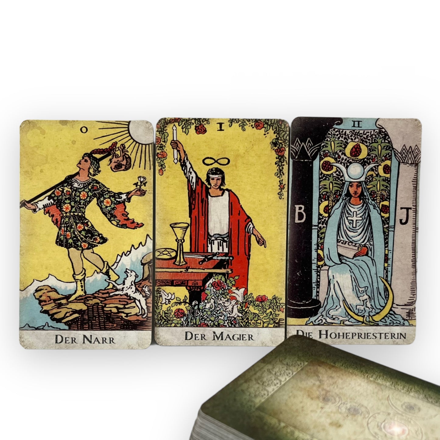 Tarot cards Smith-Waite Old Vintage Borderless – Spirit of Elements 