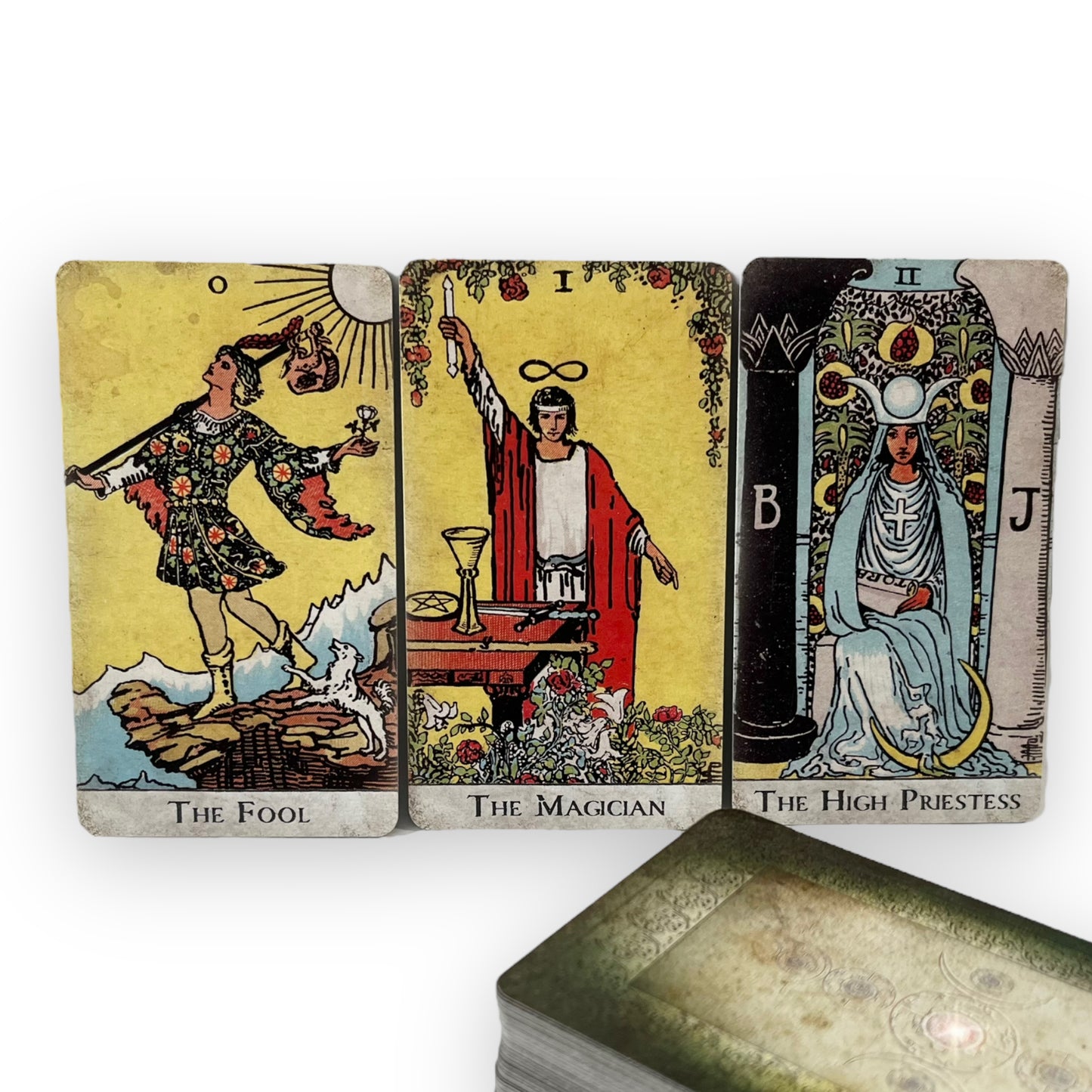 Tarot cards Smith-Waite Old Vintage Borderless – Spirit of Elements 